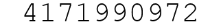 Number 4171990972.