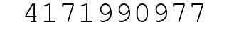 Number 4171990977.