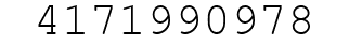 Number 4171990978.