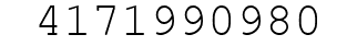 Number 4171990980.