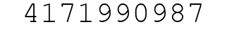 Number 4171990987.