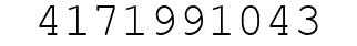 Number 4171991043.