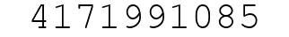 Number 4171991085.