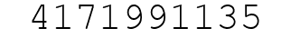 Number 4171991135.