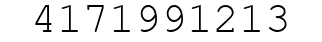 Number 4171991213.