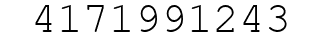 Number 4171991243.