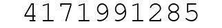 Number 4171991285.