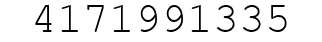 Number 4171991335.