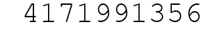 Number 4171991356.
