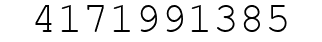 Number 4171991385.