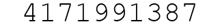 Number 4171991387.