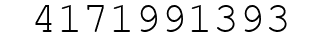 Number 4171991393.