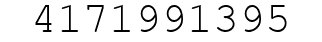 Number 4171991395.