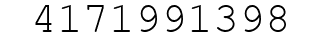 Number 4171991398.