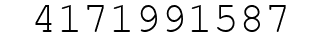 Number 4171991587.