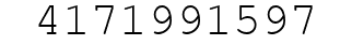Number 4171991597.
