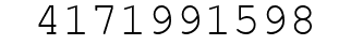 Number 4171991598.