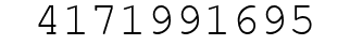 Number 4171991695.