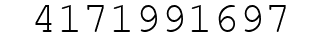 Number 4171991697.