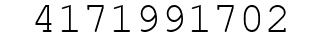 Number 4171991702.