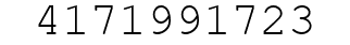 Number 4171991723.