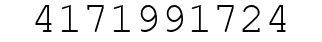 Number 4171991724.