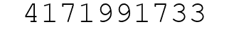 Number 4171991733.