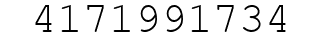 Number 4171991734.