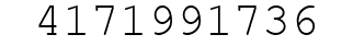 Number 4171991736.