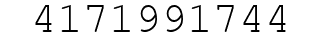 Number 4171991744.
