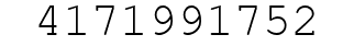 Number 4171991752.