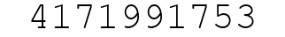 Number 4171991753.