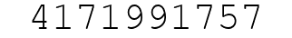 Number 4171991757.