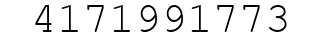 Number 4171991773.