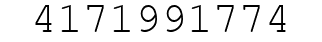 Number 4171991774.