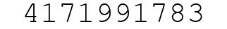 Number 4171991783.