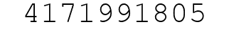 Number 4171991805.