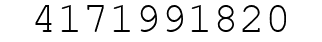 Number 4171991820.