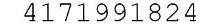 Number 4171991824.