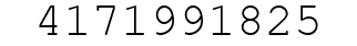 Number 4171991825.