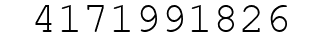 Number 4171991826.