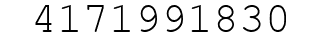 Number 4171991830.