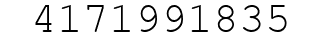 Number 4171991835.