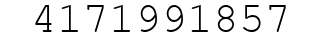 Number 4171991857.