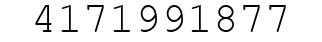 Number 4171991877.