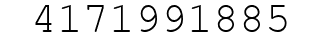 Number 4171991885.