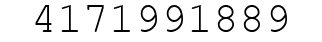 Number 4171991889.
