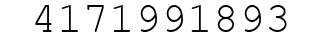 Number 4171991893.