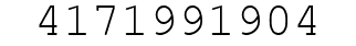 Number 4171991904.