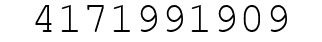 Number 4171991909.